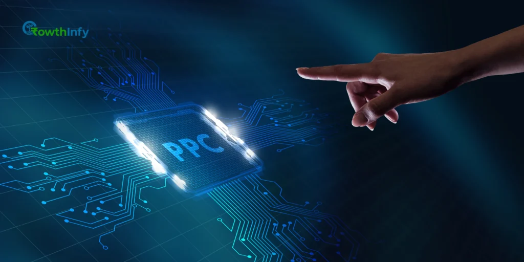 A person analysing PPC ad performance on a computer screen